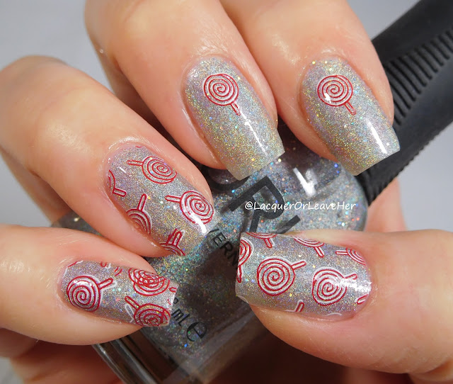 Nicole Diary ND-L001 over Orly Mirrorball