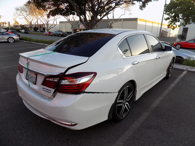 2017 Honda Accord- Before repairs were done at Almost Everything Autobody