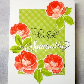 Sunny Studio Stamps: Everything's Rosy Sympathy Customer Card by Birgit Norton