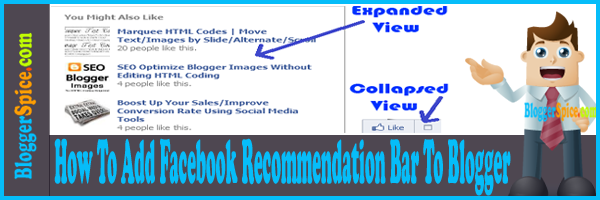 How To Add Facebook Recommendation Bar To Blogger