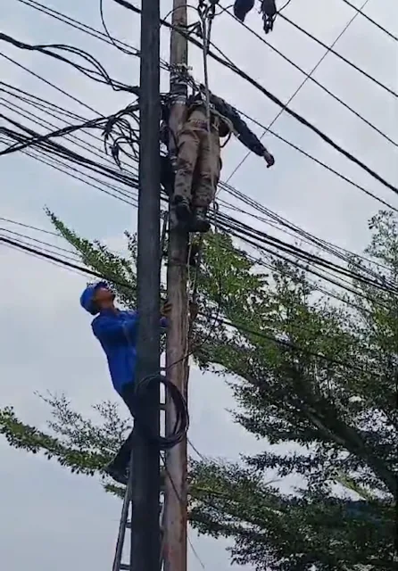 Ini Kata PLN Tanjungpinang Soal Insiden Pria Tersengat Listrik di Jalan Adi Sucipto Km 10