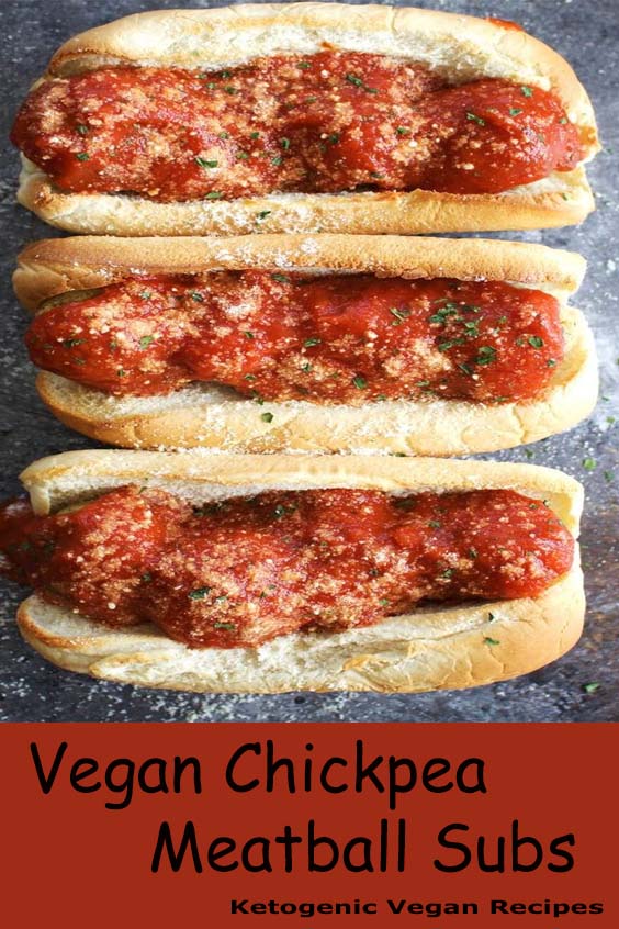 Vegan Chickpea Meatball Subs