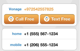 Vonage apps to make free phone calls and text