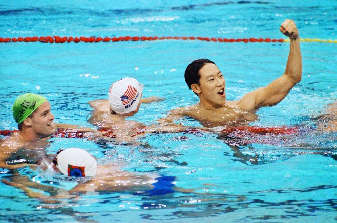 鈴木大地 ソウル五輪逆転金メダル アウトローのバサロ泳法 19