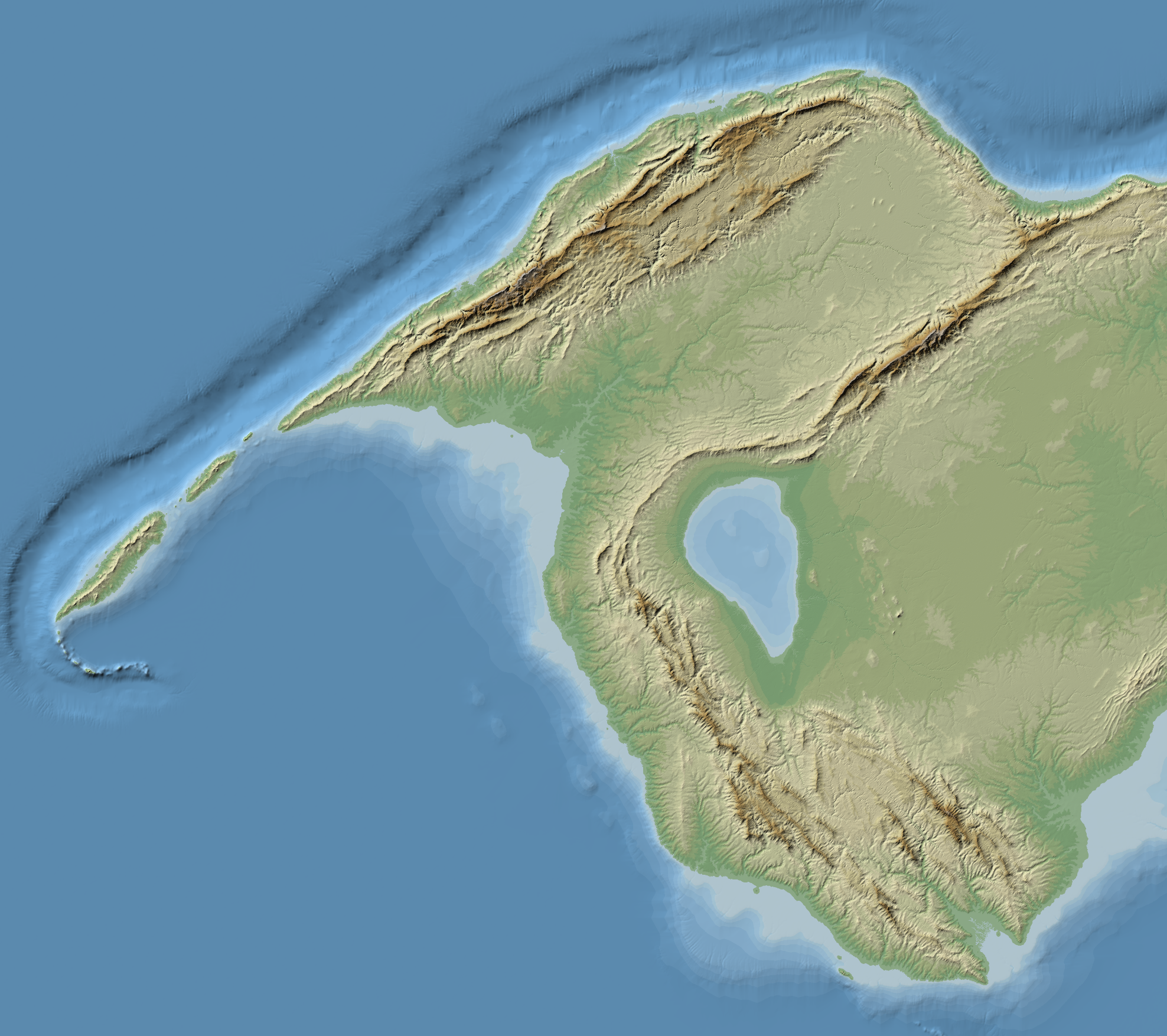 Working on a map for a new worldbuilding project. Gonna trace over