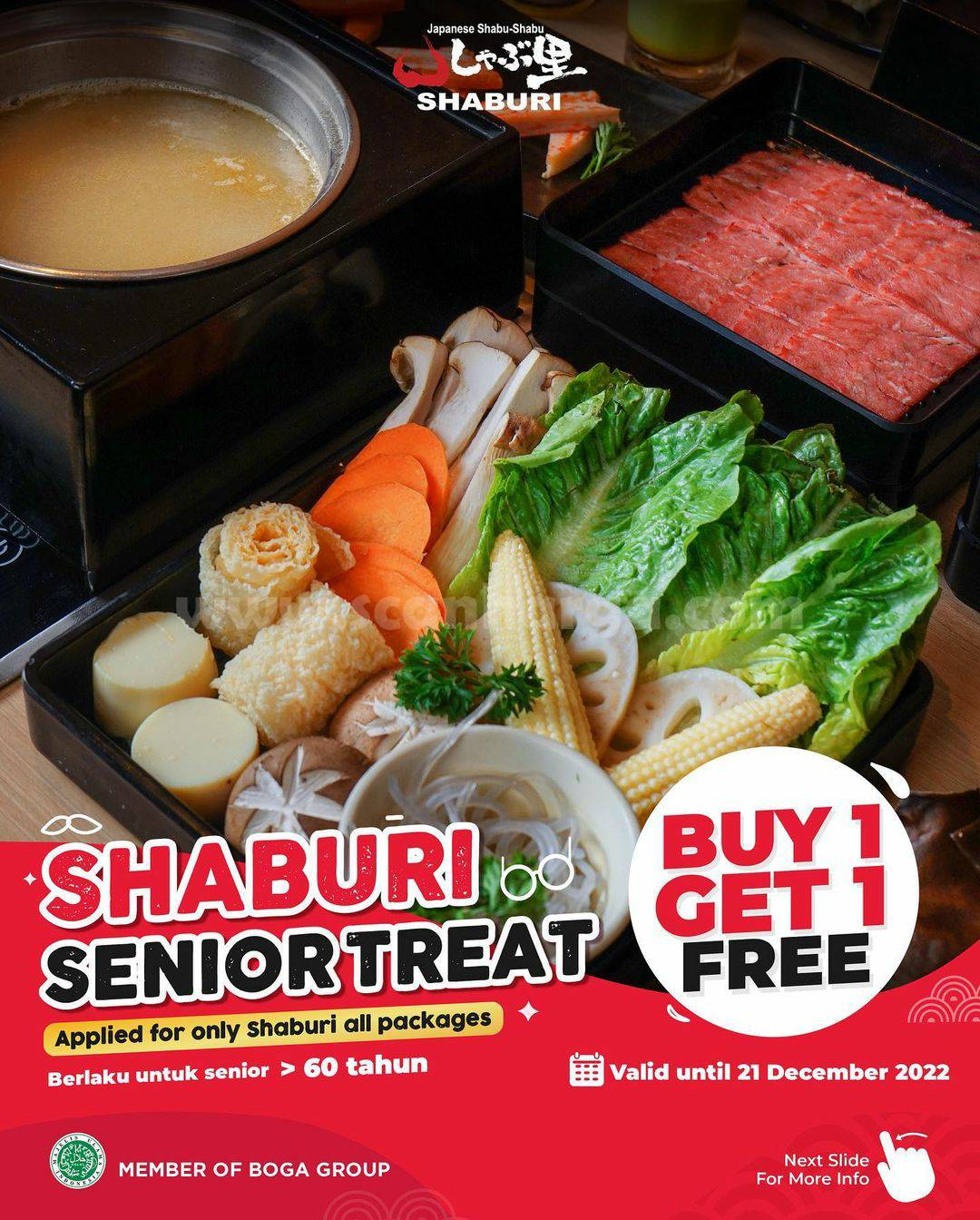 Promo SHABURI Senior Treat – Spesial Beli 1 Gratis 1