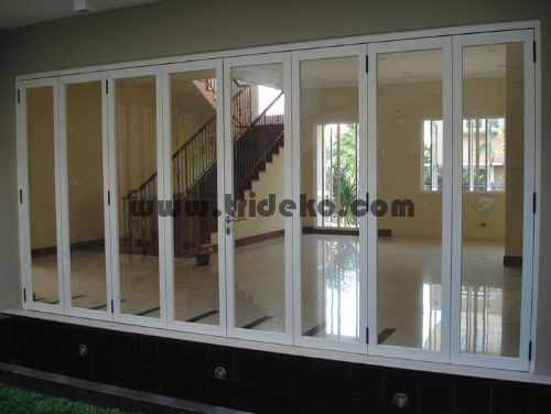 Partisi Aluminium kaca partisi kaca frameless kanopi 