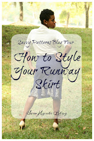 I'm going to show you how to easily get multiple outfits from just one wardrobe staple. As unique as my fabric combination was I was able to style the Savvy Patterns Runway skirt 3 ways. 