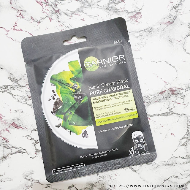 Review Garnier Black Serum Mask Pure Charcoal Black Algae