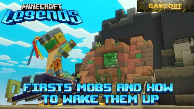 minecraft legends firsts, how to wake minecraft legends firsts, minecraft legends firsts locations, how to unlock first of mobs in minecraft legends