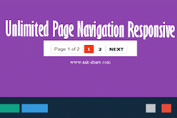 Cara Memasang Unlimited Page Navigation Responsive