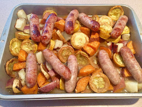 Oven Roasted Italian Sausage with Vegetables & Potatoes