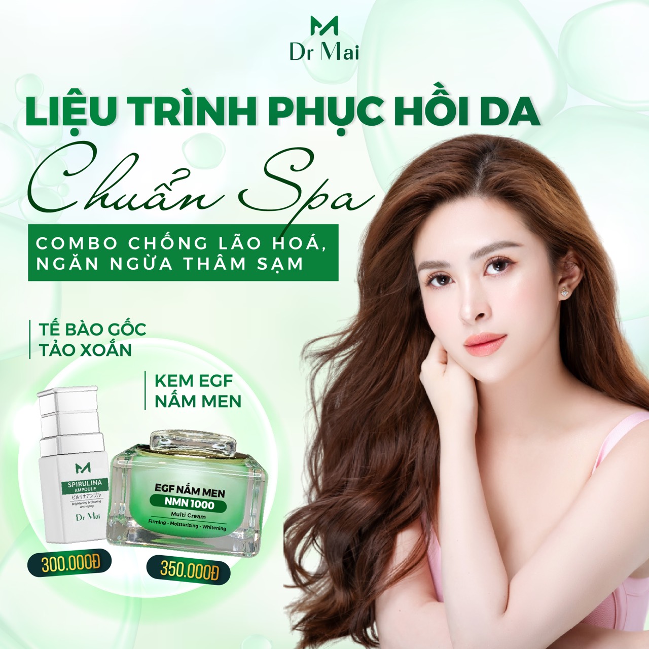 Liệu trình phục hồi da chuẩn Spa