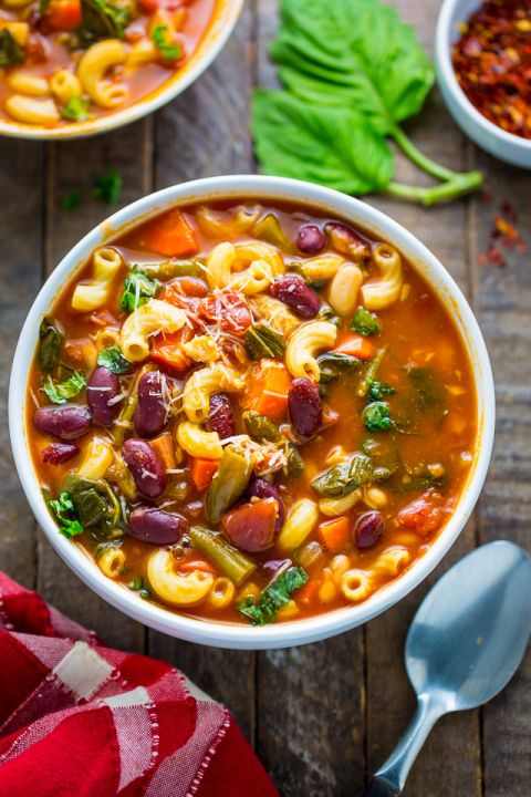 Loaded with flavor, this Italian Minestrone Soup is healthy, comforting, and delicious!