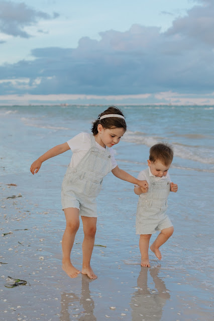 Children playing on the beach