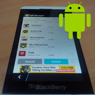 Android di BlazkBerry 10