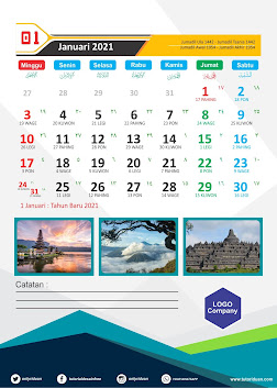 Desain Kalender Duduk 2021 Dengan CorelDraw