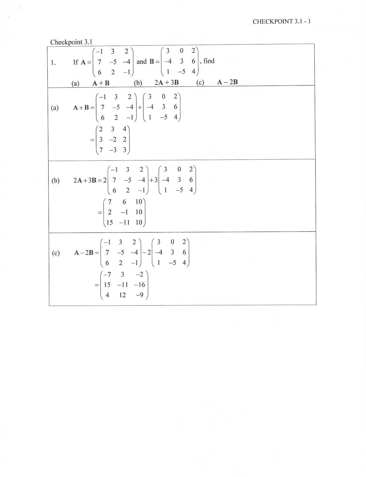 Every step will be shown clearly so th. Stpm Mathematics T Matrices