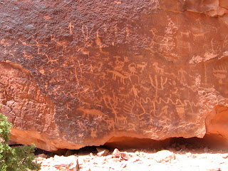 Dominguez Canyon petroglyph mural