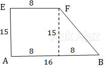 Trapesium ABFE, salah satu sisi prisma trapesium
