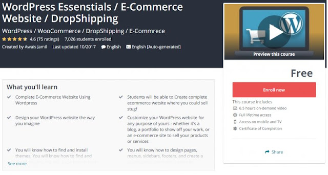 [100% Free] WordPress Essenstials / E-Commerce Website / DropShipping