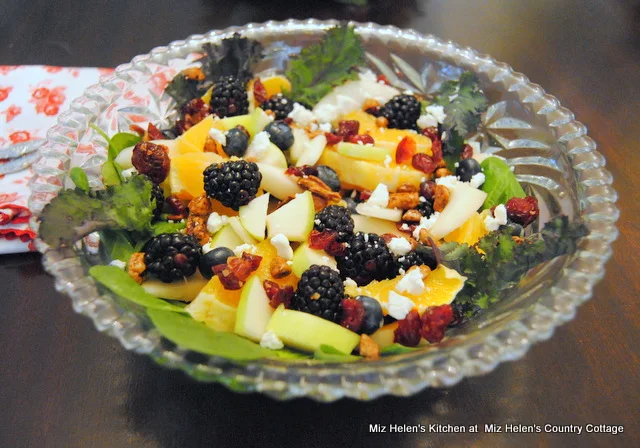 Winter Greens Salad With Orange Vinaigrette at Miz Helen's Country Cottage