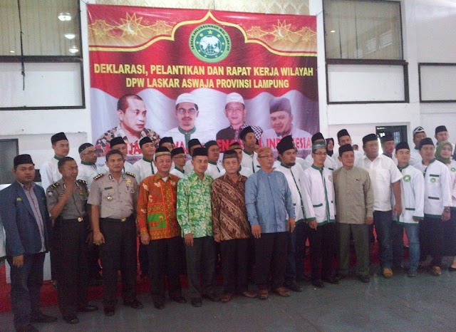 Warga Nahdiyin Lampung Deklarasikan Laskar Aswaja