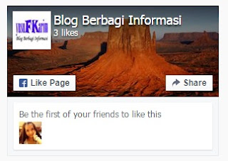 Cara Terbaru Memasang Widget Like Box FansPage di Blog