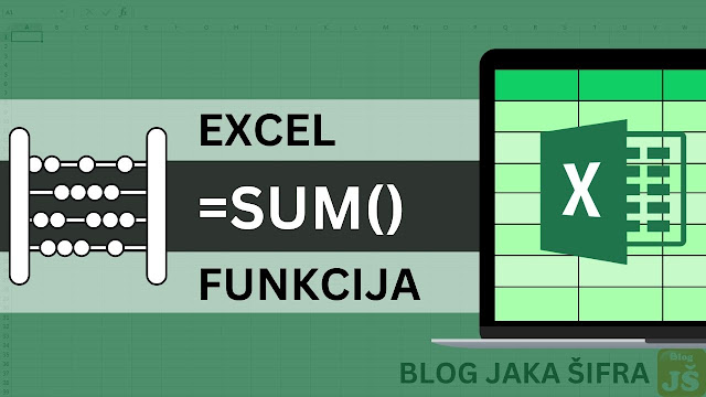 kako koristiti excel sum funkciju
