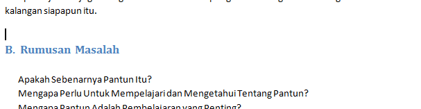 Cara Cepat Membuat Daftar Isi Otomatis Microsoft Word 2007 