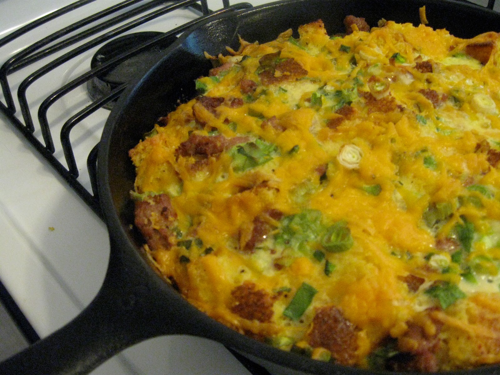 Cast Iron and Wine: Leftover Cornbread Strata