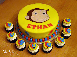 Curious George Birthday Cake on Cakes By Becky  January 2012