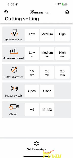 Xhorse Dolphin XP005 Asks to Use M5 Clamp 2