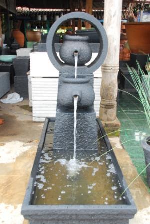  air  mancur  taman  pot Roda Teko