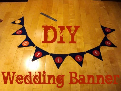 Here's how I made our totally adorable DIY Wedding Banner