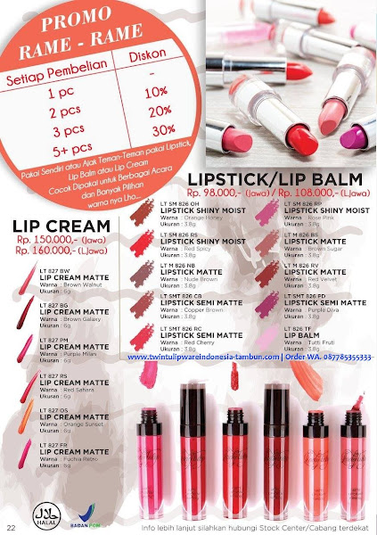 Promo Diskon Desember 2017, Lip Cream, Lipstick, Lip Balm