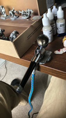 MacGyvered Airbrush Holder