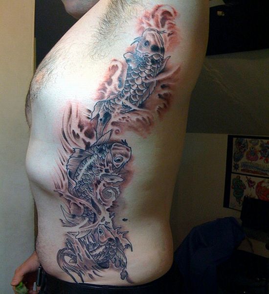 koi fish dragon tattoo