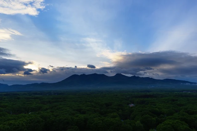 那須連山の夕景