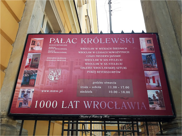 Pałac Królewski: Muzeum Historyczne we Wrocławiu tabliza informacyjna