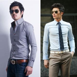 MEN Fashion Casual Shirts and T Shirts Mens Clothes 