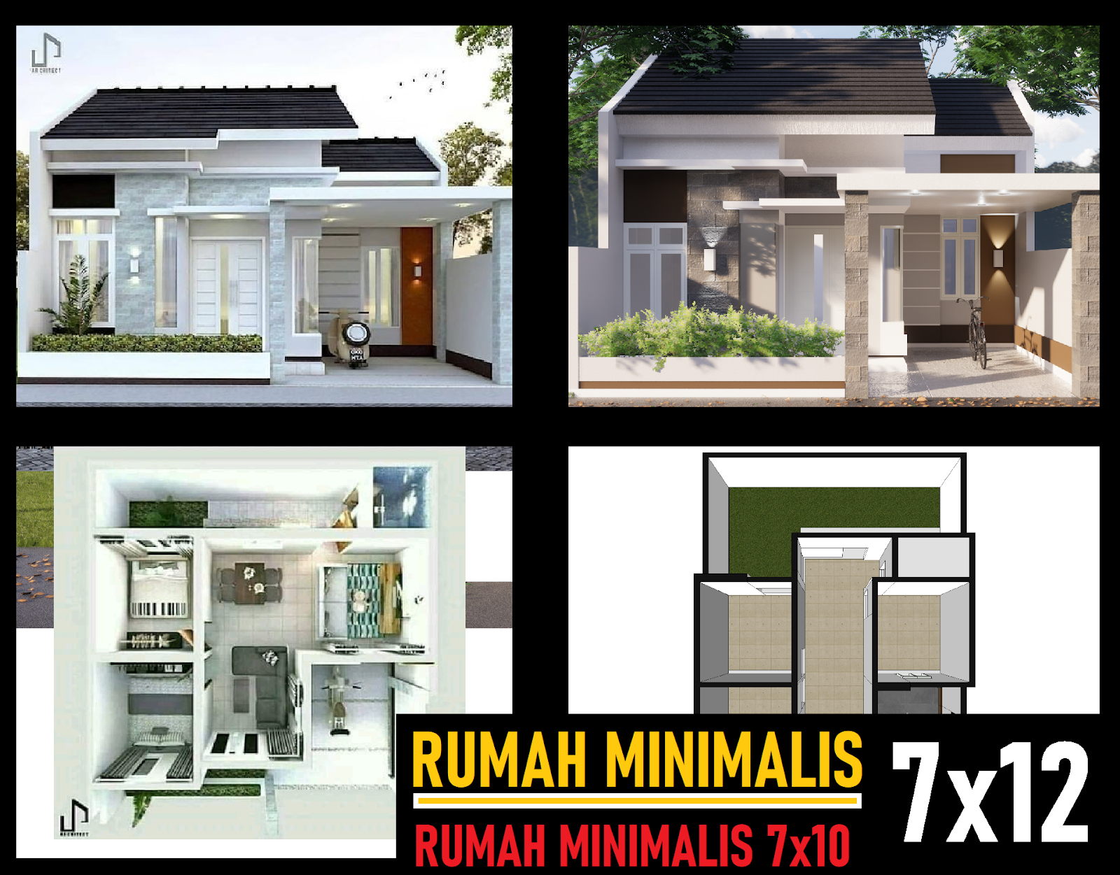 Desain Rumah Minimalis 3 Kamar Vs 2 Kamar Dilahan Sempit DESAIN RUMAH MINIMALIS