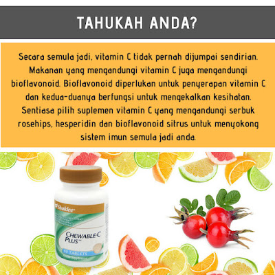 Keistimewaan Chewable C Plus Shaklee