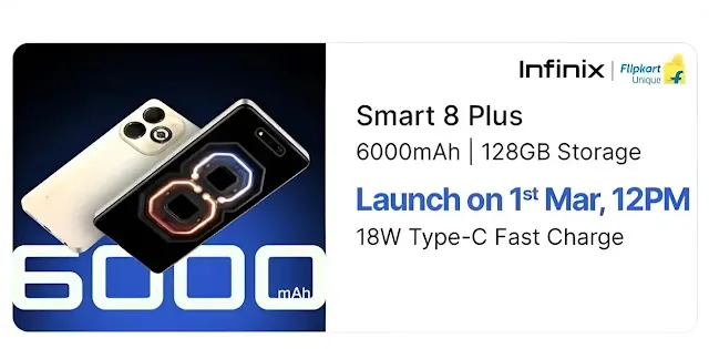 Infinix Smart 8 Plus on Flipkart Microsite