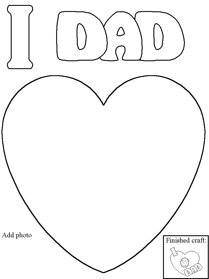 Resultado de imagen para dia del padre EN INGLES para colorear