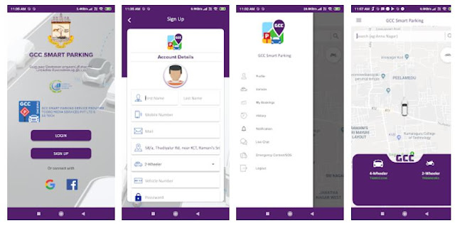 Official Chennai Corporation Parking mobile app - GCC Smart Parking