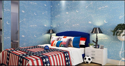 Desain Motif Wallpaper Kamar Tidur Anak Terbaik 2018 12