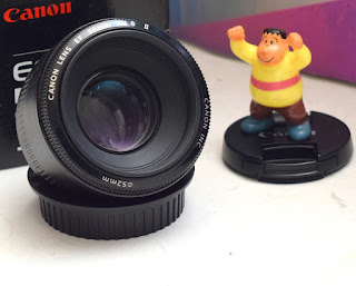 Jual Lensa Fix Canon 50mm f/1.8 II Fullset