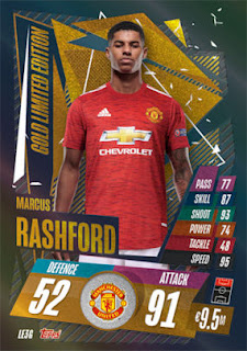 Topps Match Attax 2020-2021 Manchester United FC Set