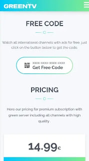 كود تفعيل Green TV